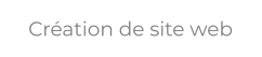 Création de site web
